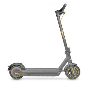Ampere Go grey and gold electric scooter