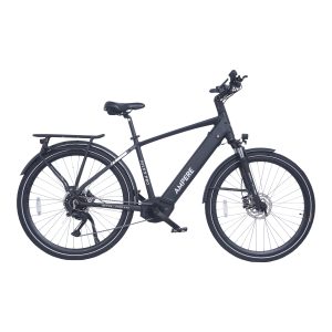 Ampere Hilux 700C Pro Mid-Drive Step through Ebike - Black, 10Ah
