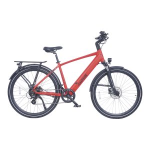 Ampere Hilux Crossbar Electric Bike Molton Red - Molton Red, 10Ah